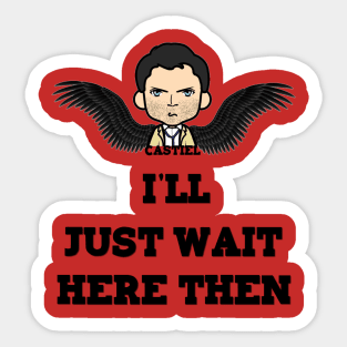 Castiel Waiting Sticker